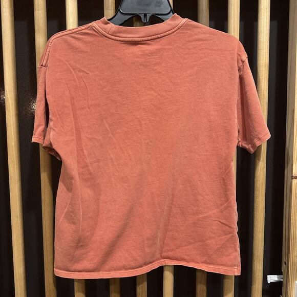O'Neill Shirt Womens Small Orange Sun Graphic Surf Brand Tee Casual Summer Beach - Picture 3 of 7